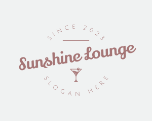 Champagne Drink Bar logo design