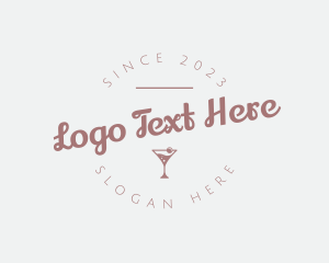 Lounge - Champagne Drink Bar logo design