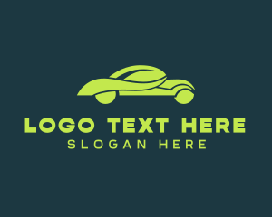 Automotive - Fancy Green Car logo design