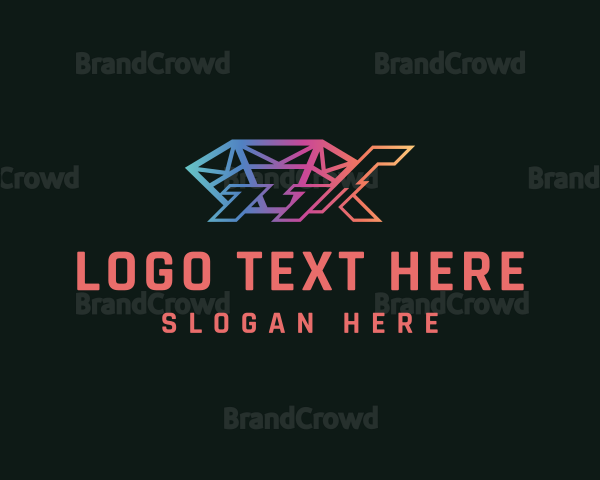 Diamond Gradient Turtle Logo