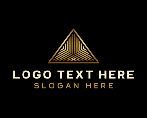 Golden - Premium Corporate Pyramid logo design