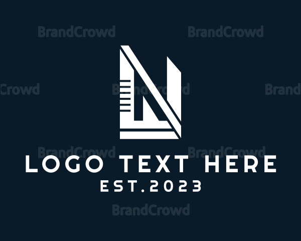Letter N Tower Business Logo