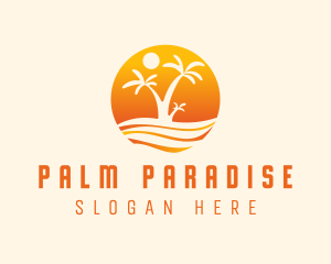 Orange Palm Beach logo design