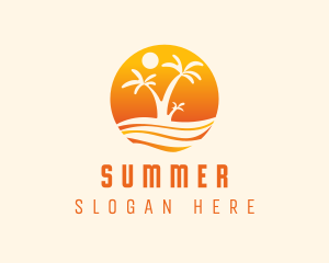 Orange Palm Beach logo design