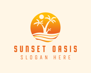 Orange Palm Beach logo design