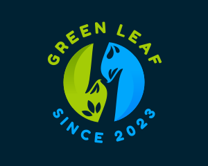 Environmental Leaf Hands logo design