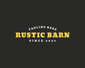 Rustic Masculine Business logo design