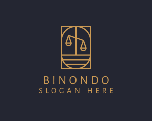 Lawyer Justice Scale  Logo