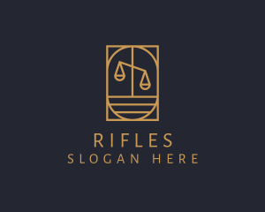 Lawyer Justice Scale  Logo