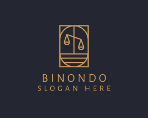 Politician - Lawyer Justice Scale logo design
