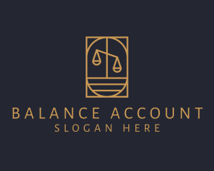 Account - Lawyer Justice Scale logo design