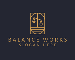 Account - Lawyer Justice Scale logo design