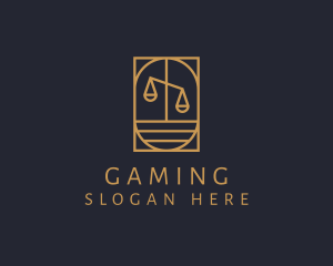 Corporation - Lawyer Justice Scale logo design