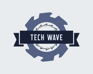 Electronic - Mechanic Machinery Technology logo design