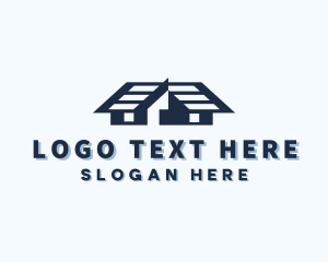Residential - House Roofing Construction logo design