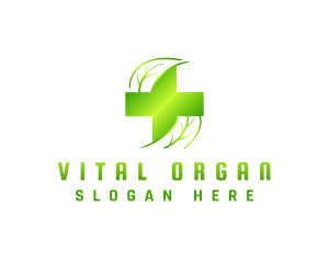 Organic Health Cross logo design