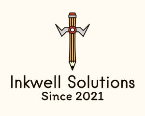 Writing - Writing Pencil Sword logo design