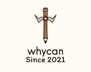 Daycare Center - Writing Pencil Sword logo design