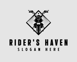 Motorbike Motorcycle Rider logo design