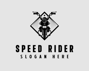 Motorbike Motorcycle Rider logo design