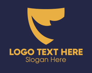 Golden - Golden Horn Shield logo design
