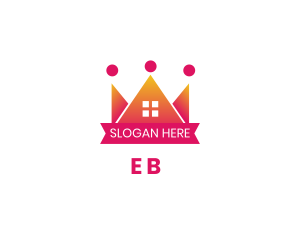 Fairy Tale - Pink Crown House logo design