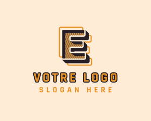 Upscale Geometric Brand Letter E Logo