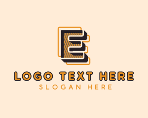 Logistics - Upscale Geometric Brand Letter E logo design