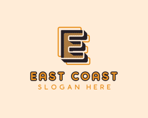 Upscale Geometric Brand Letter E logo design