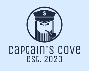 Captain - Blue Barcode Captain logo design