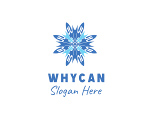 Freezer - Winter Cool Snowflake logo design