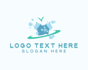 Tee - Shirt Laundry Wash logo design