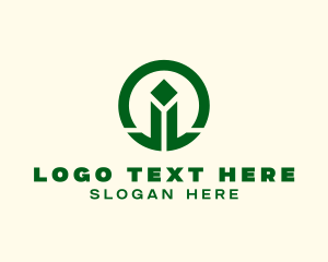 Simple Generic Pillar  logo design