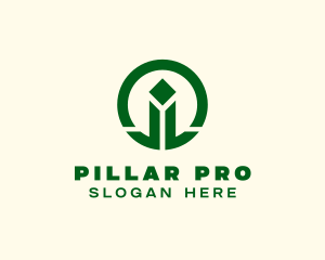 Simple Generic Pillar  logo design