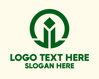 Green Pillar Circle Logo