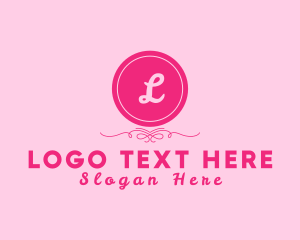 Beauty Salon - Round Cosmetic Jewelry logo design