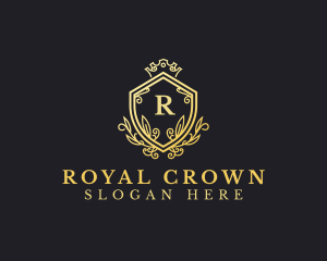 Royal Crown Shield Monarch  logo design