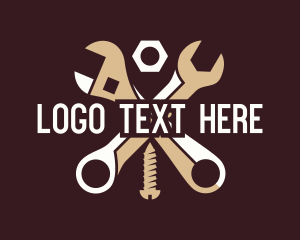 Fix - Wrench Construction Cross logo design