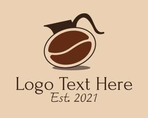 Brew - Hot Coffee Pot logo design