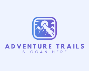 Mountain Sun Adventure logo design