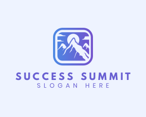 Mountain Sun Adventure logo design