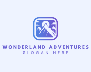 Mountain Sun Adventure logo design