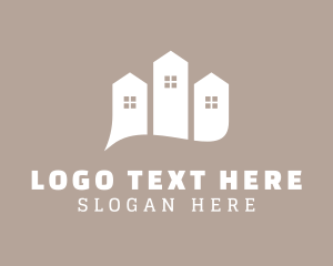Town House - Quirky Subdivision Homes logo design