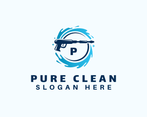 Cleaner Sanitation Wash logo design