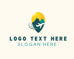 Airplane Tourism Travel Logo