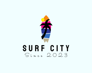 Surfing Water Sport logo design