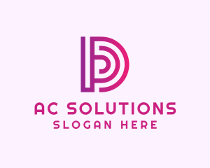 Advertising Firm Letter D logo design