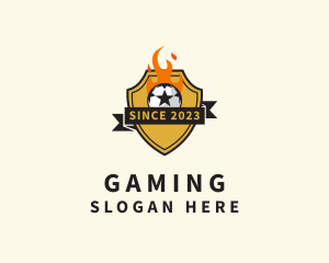 Sports Gear - Flame Football League logo design