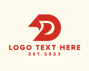 Creative Wave Letter D  logo design