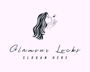 Wig - Beauty Woman Skincare logo design